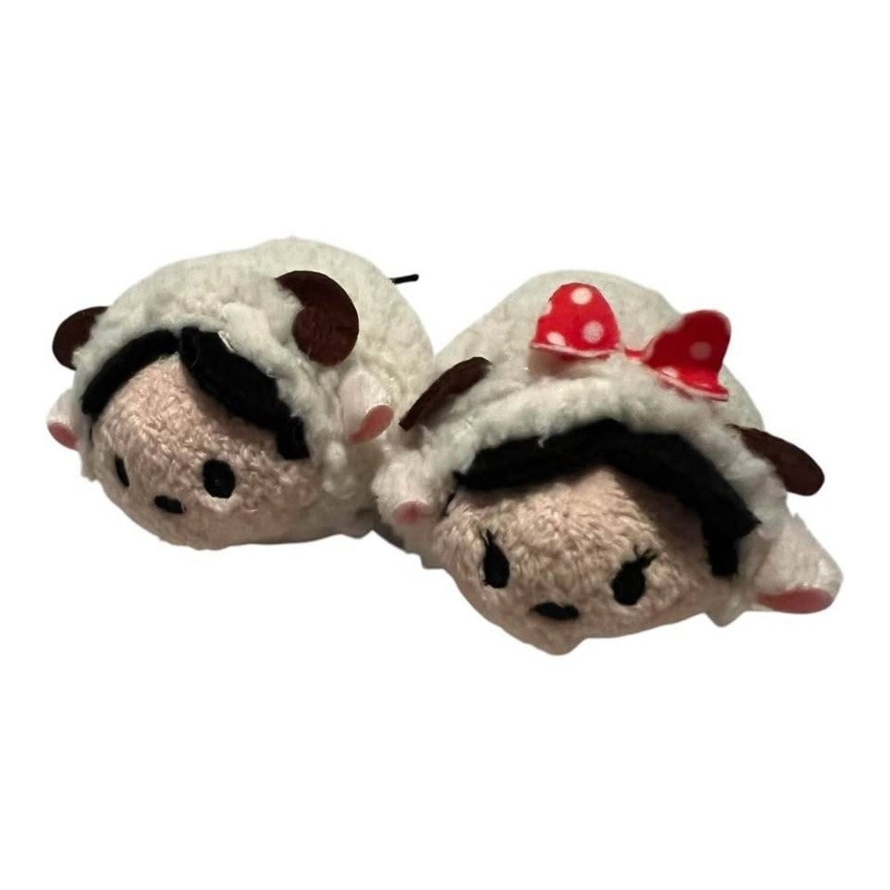 Mickey & Minnie – Tsum Tsum Mini – Sheep Costume 2015 Japan – Set of 2